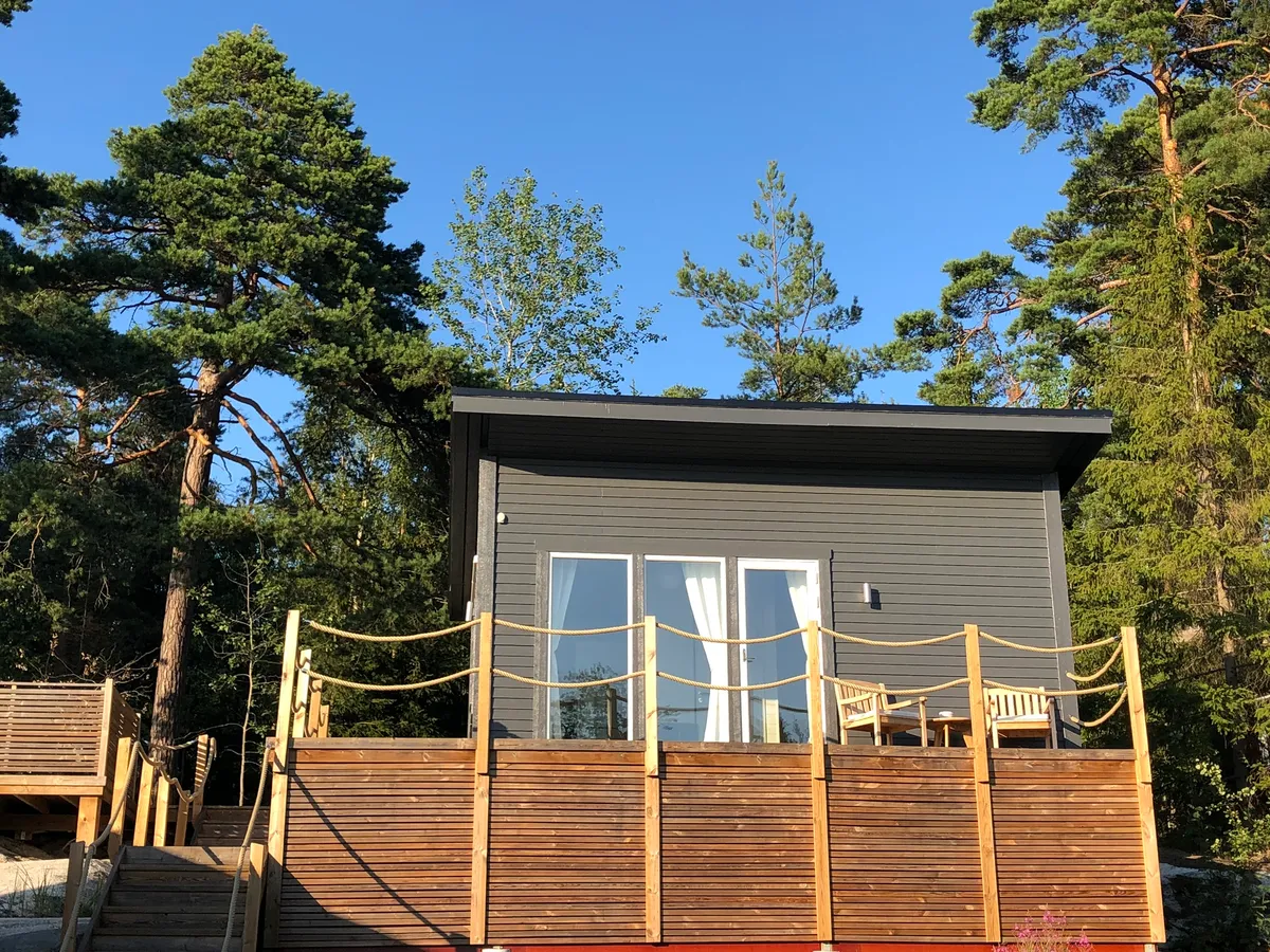 Rindöbadsvägen i Vaxholm