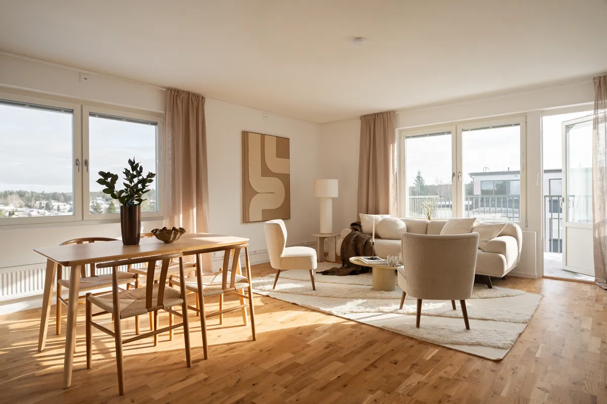 Finkmossvägen i Tumba